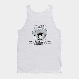 Tim Burton's Edward Scissorhands Straight Cut to the Heart. Tank Top